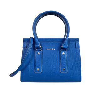 Calvin Klein | Blue Structured Satchel Bag